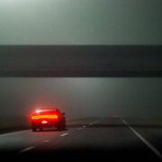 car driving down the road
