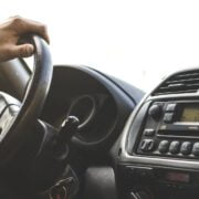 person driving car